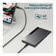 Дата кабель USB-C to USB-C 1.0m Promate (powerbolt240-1m.black)