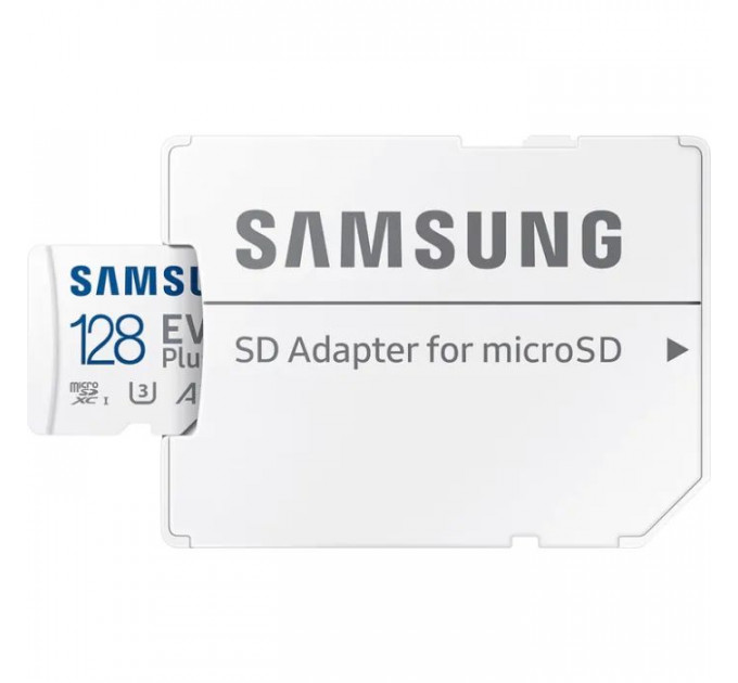 Карта памяти Samsung 128 GB microSDXC Class 10 UHS-I U3 V30 A2 EVO Plus+SD Adapte (MC128SA\/EU)