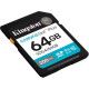 Карта пам/'яті Kingston 64GB SDXC сlass 10 UHS-I U3 V30 Canvas Go Plus G4 (SDG4\/64GB)