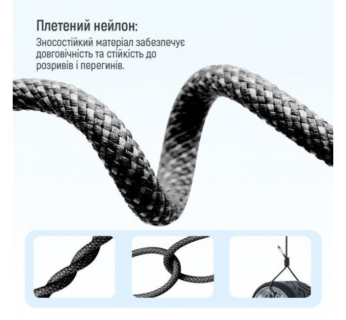 Дата кабель USB-C to Lightning 2.0m 27W PD FC black ColorWay (CW-CBPDCL068-BK)