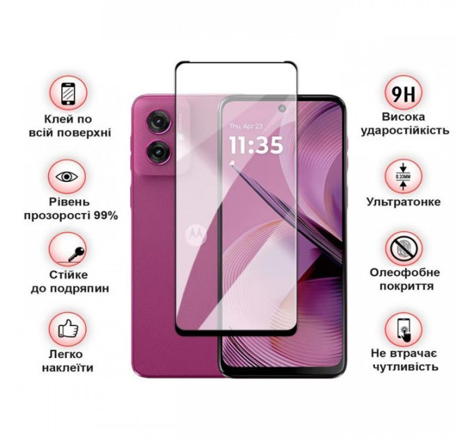 Скло захисне BeCover Motorola Moto G05 Black (713413)