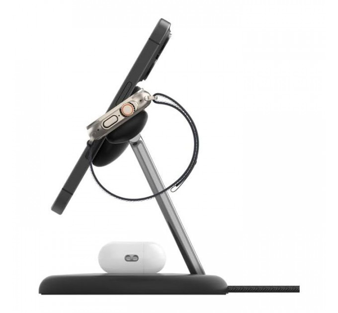 Зарядное устройство для Belkin 3in1 Magnetic Adjustable Pad Qi2 15W Black (WIZ023VFBK)