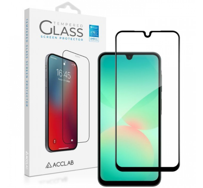 Скло захисне ACCLAB Full Glue Samsung A26 Black (1283126608025)