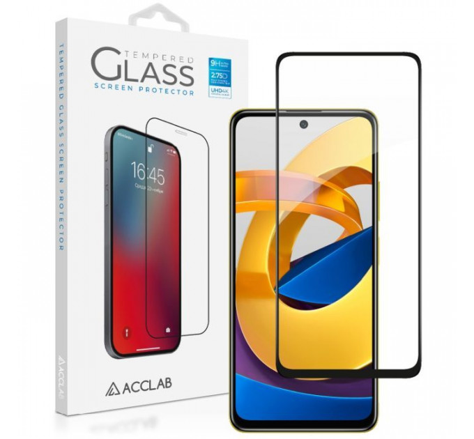 Скло захисне ACCLAB Full Glue Xiaomi Poco M4 Pro 5G Black (1283126518959)