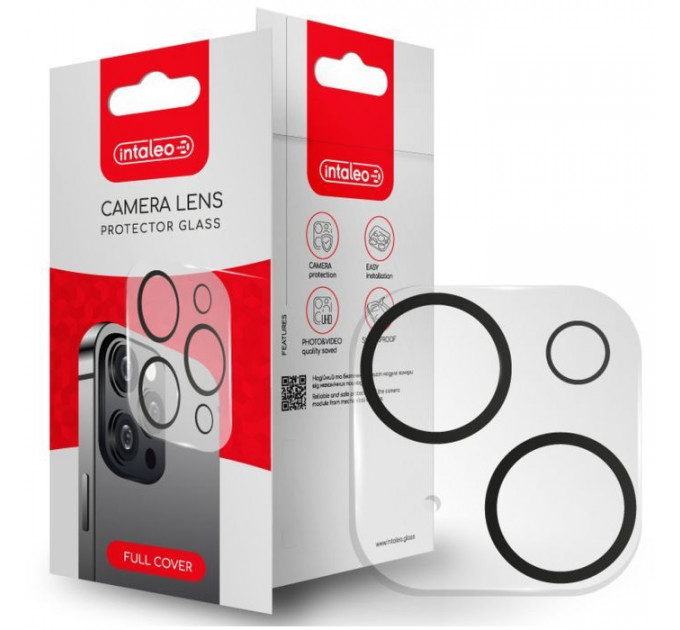 Скло захисне Intaleo Camera Lens Apple Iphone 14\/14 Plus Black (1283126576843)