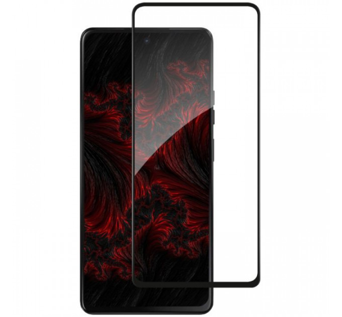 Стекло защитное Intaleo Full Glue Moto G75 Black (1283126607400)