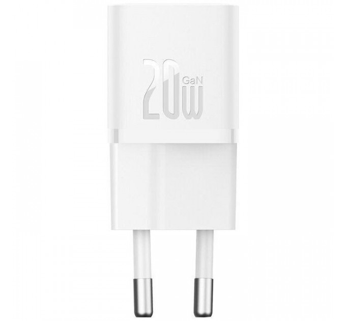 Зарядний пристрій Baseus GaN5 Fast Charger USB-C 20W white (CCGN050102)