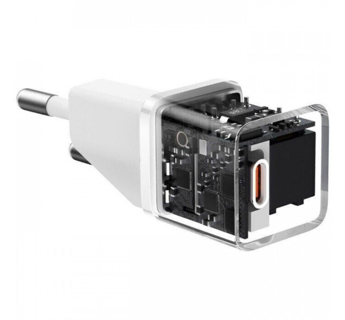 Зарядний пристрій Baseus GaN5 Fast Charger USB-C 20W white (CCGN050102)