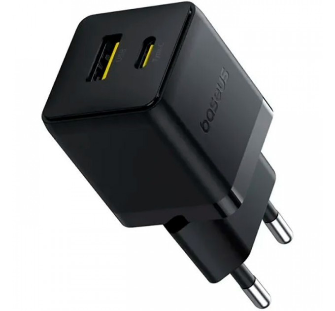 Зарядний пристрій Baseus Palm Fast Charger C+U 20W black (P10111608113-00)