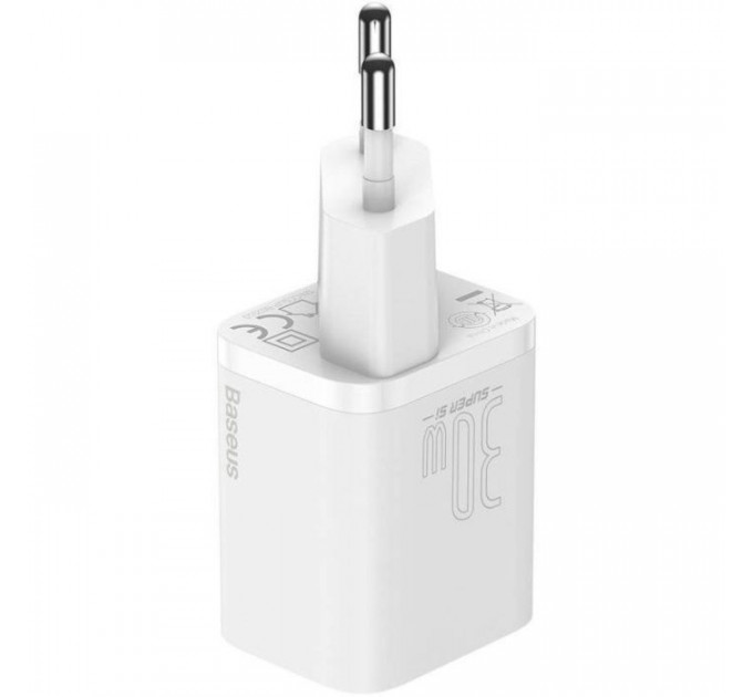 Зарядний пристрій Baseus Super Si quick charger IC 30W white (CCSUP-J02)