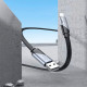Дата кабель USB 2.0 AM to Lightning 1.2m 2.4A nylon aluminum U125 black HOCO (6942007604987)