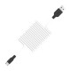 Дата кабель USB 2.0 AM to USB-C 1.0m 2A silicone X21 black+white HOCO (6957531071402)