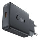 Зарядний пристрій Acefast A65 USB-C PD20W GaN ultra-thin Black (6974316282686)