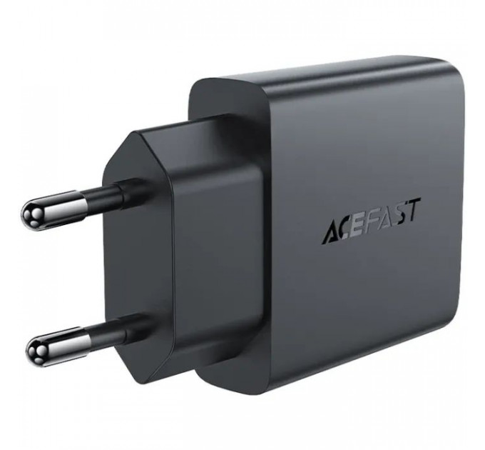 Зарядний пристрій Acefast A65 USB-C PD20W GaN ultra-thin Black (6974316282686)