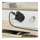 Зарядний пристрій Acefast A65 USB-C PD20W GaN ultra-thin Black (6974316282686)