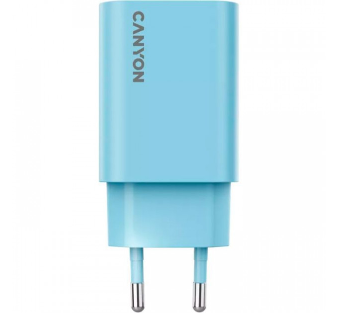 Зарядний пристрій Canyon 30CL OnCharge USB-C PD30W Light Blue (CNE-CHA30CLLBL)