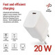 Зарядное устройство для EMOS V01G20 USB-C PD20W GaN (V01G20)