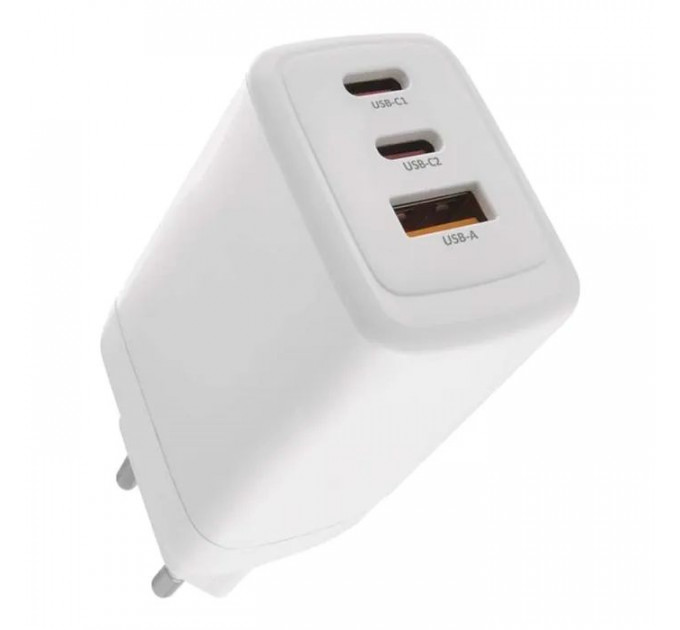 Зарядное устройство EMOS V05G65 1xUSB-A+2xUSB-C PD65W GaN (V05G65) Зарядное устройство EMOS V05G65 1xUSB-A+2xUSB-C PD65W GaN (V05G65)