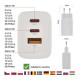Зарядное устройство EMOS V05G65 1xUSB-A+2xUSB-C PD65W GaN (V05G65)
