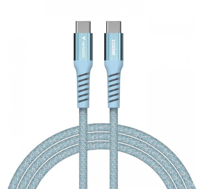 Дата USB-C кабель USB-C 1.2m Magnetic 100W blue Verbatim (31856)