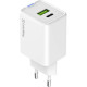 Зарядний пристрій ColorWay C101E GaN Mini 45W PD PPS USB-C + USB-A QC4.0 white (CW-CHS060PD-WT)