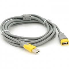 Дата кабель USB 2.0 AM\/AF 3.0m ferrite grey yellow V-LINK (YT-AM\/AF-3.0GY)