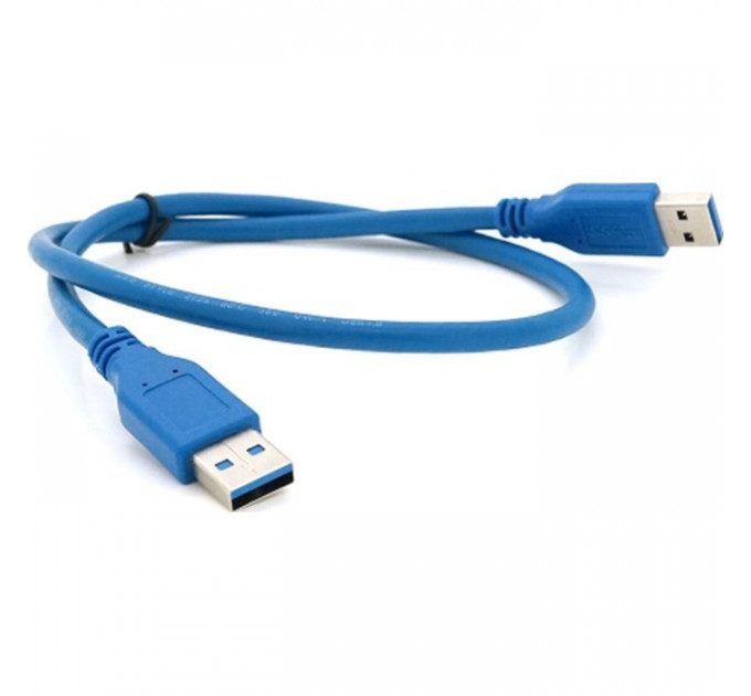 Дата кабель USB 3.0 AM\/AM 0.6m Blue Voltronic (YT-3.0AM+AM-0.6)