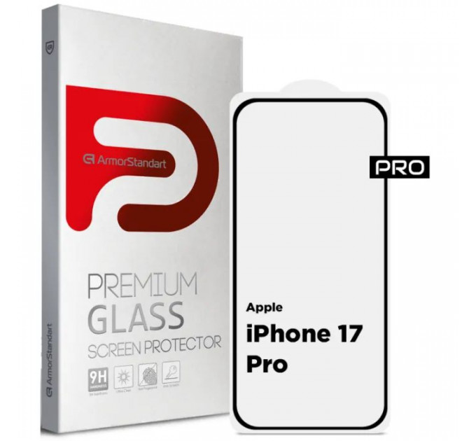 Скло захисне Armorstandart Pro Apple iPhone 17 Pro (ARM86412) Скло захисне Armorstandart Pro Apple iPhone 17 Pro (ARM86412)