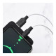 Дата кабель USB 2.0 AM to USB-C 1.0m 3A silicone black+white HOCO (6931474711915)