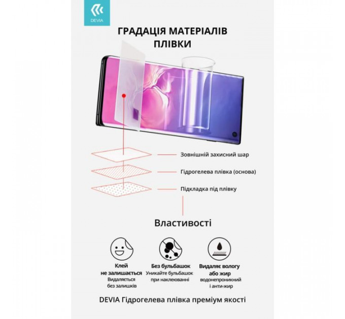 Плівка захисна Devia Hydrogel Xiaomi 14T (DV-XM-14T)