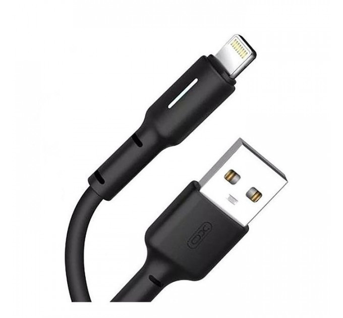 Дата кабель USB 2.0 AM to Lightning 1.0m 3A black XO (NB112-i-BK)