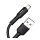 Дата кабель USB 2.0 AM to Lightning 1.0m 3A black XO (NB112-i-BK)