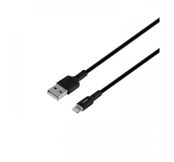 Дата кабель USB 2.0 AM to Lightning 1.0m 3A black XO (NB112-i-BK)
