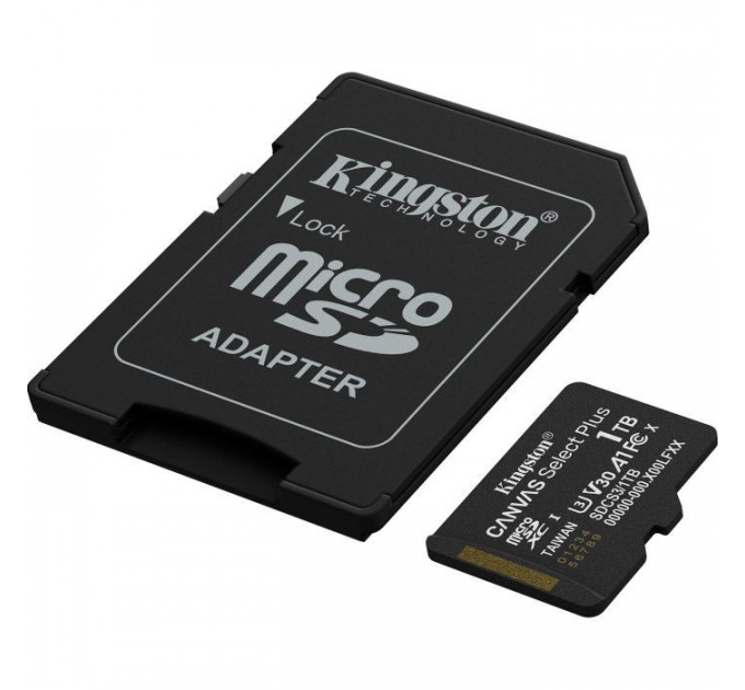 Карта памяти Kingston 1TB microSDXC 10 UHS-I U3 V30 A1 Canvas Select Plus (SDCS3\/1TB)