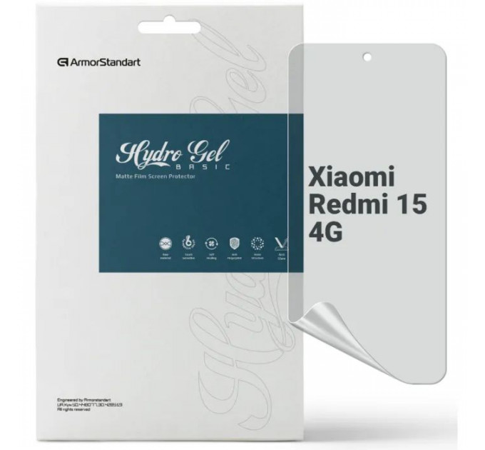 Плівка захисна Armorstandart hydrogel Matte Xiaomi Redmi 15 4G (ARM85445)