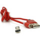 Дата кабель USB 2.0 to Micro 5P 1.0m 2A magnetic nylon red PiPo (18164)