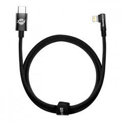Дата кабель USB-C to Lightning 1.0m 20W 90° corner black Baseus (CAVP000201)