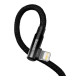 Дата кабель USB-C to Lightning 1.0m 20W 90° corner black Baseus (CAVP000201)