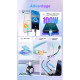 Дата кабель USB 2.0 AM to USB-C 2.0m 100W blue Essager (EXC7A-WLA03-P)