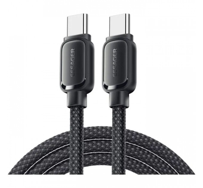 Дата кабель USB-C to USB-C 1.0m 100W black Essager (EXCTT1-TD01-P)