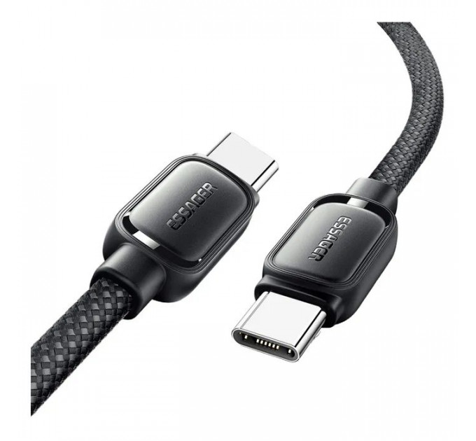 Дата кабель USB-C to USB-C 1.0m 100W black Essager (EXCTT1-TD01-P)