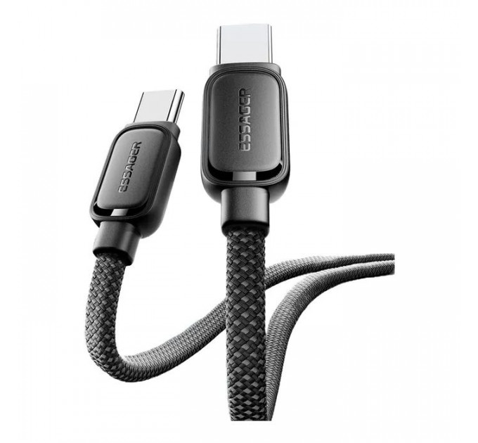 Дата кабель USB-C to USB-C 1.0m 100W black Essager (EXCTT1-TD01-P)