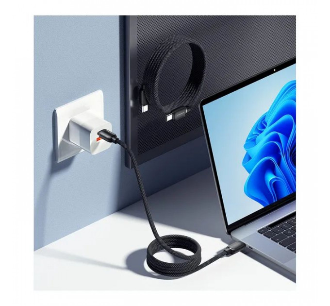 Дата кабель USB-C to USB-C 1.0m 100W black Essager (EXCTT1-TD01-P)