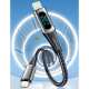 Дата кабель USB-C to Lightning 1.0m 20W Digital Display blue Essager (EXCTL-YD03)