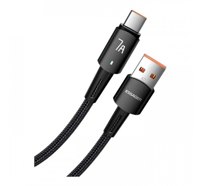 Дата кабель USB 2.0 AM to USB-C 3.0m 100W black Essager (EXC7A-CGC01-P)