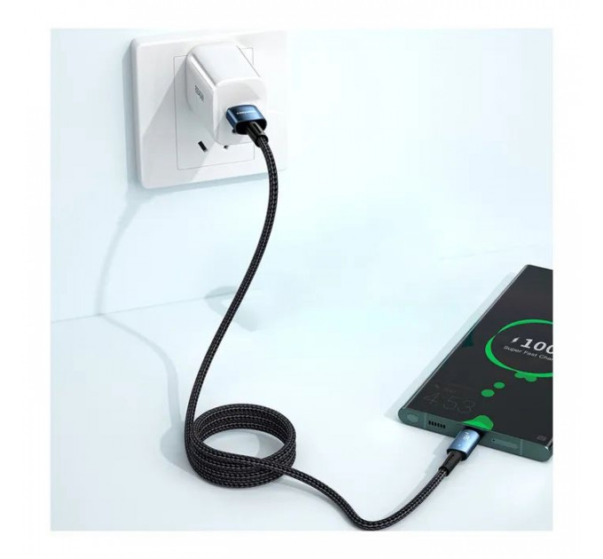 Дата кабель USB 2.0 AM to USB-C 3.0m 100W black Essager (EXC7A-CGC01-P)