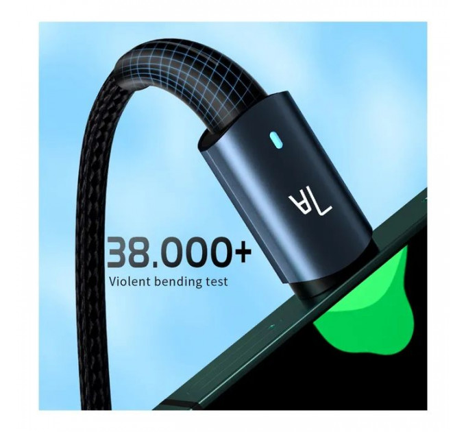 Дата кабель USB 2.0 AM to USB-C 3.0m 100W black Essager (EXC7A-CGC01-P)
