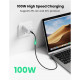 Дата кабеля USB-C 2.0 to USB-C 1.0m 90° corner US334 black Ugreen (70643)