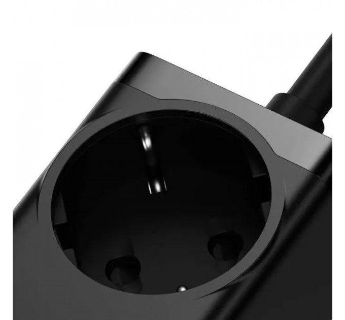 Зарядний пристрій Baseus AC + 2xUSB-C 100W + 2xUSB + cable USB-C to USB-C 100W 1.0m black (PSZM000401)