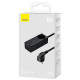 Зарядний пристрій Baseus AC + 2xUSB-C 100W + 2xUSB + cable USB-C to USB-C 100W 1.0m black (PSZM000401)